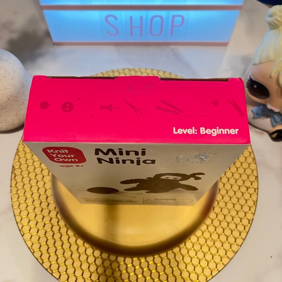 Knit Your Own Mini Ninja Kit - Black crochet, handmade toys - Picture 3 of 10